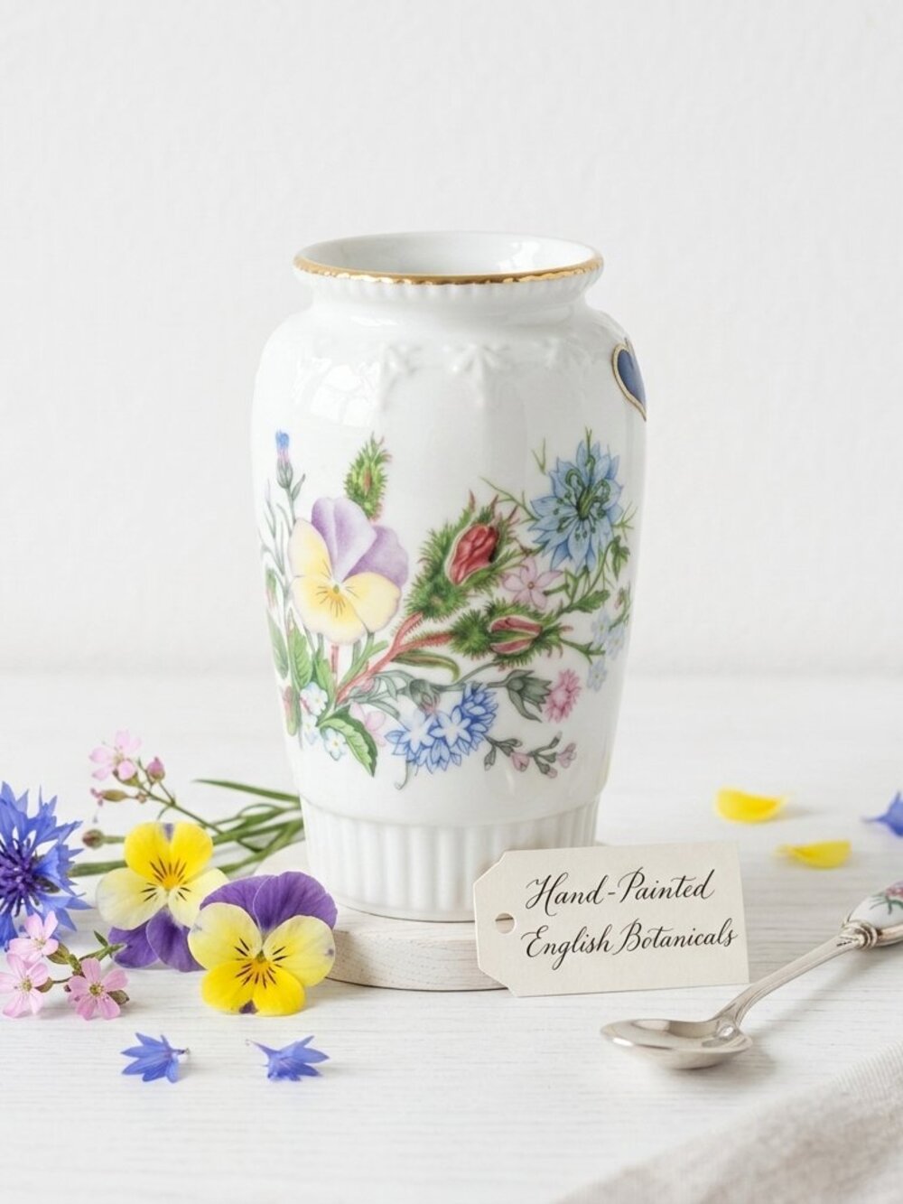 Aynsley Wild Tudor Fine Bone China Vase